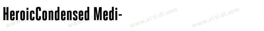 HeroicCondensed Medi字体转换